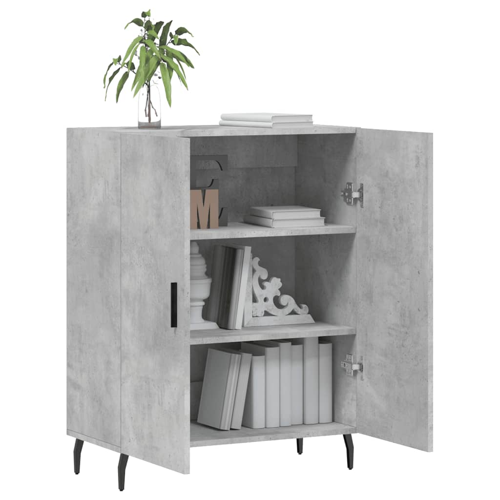 vidaXL Sideboard Concrete Grey 69,5x34x90 cm Engineered Wood