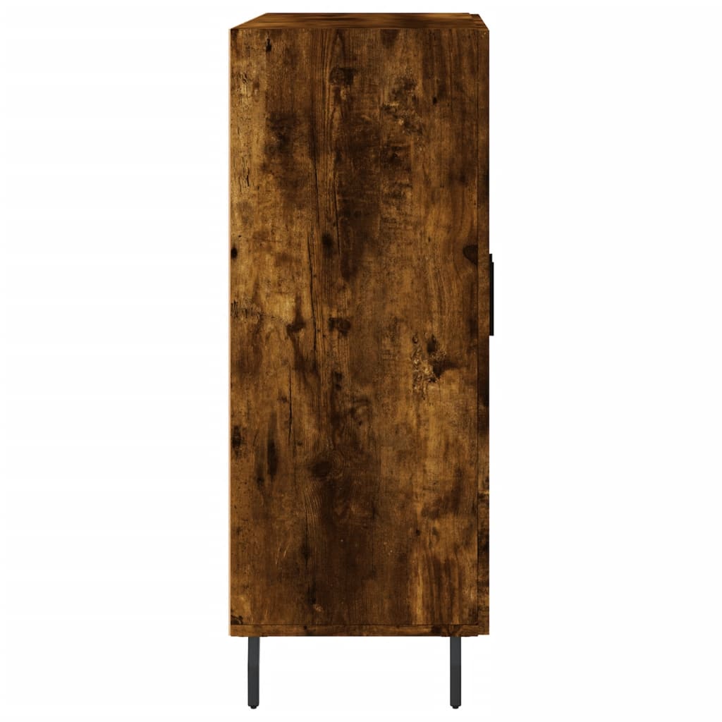 vidaXL Sideboard Smoked Oak 69,5x34x90 cm Engineered Wood
