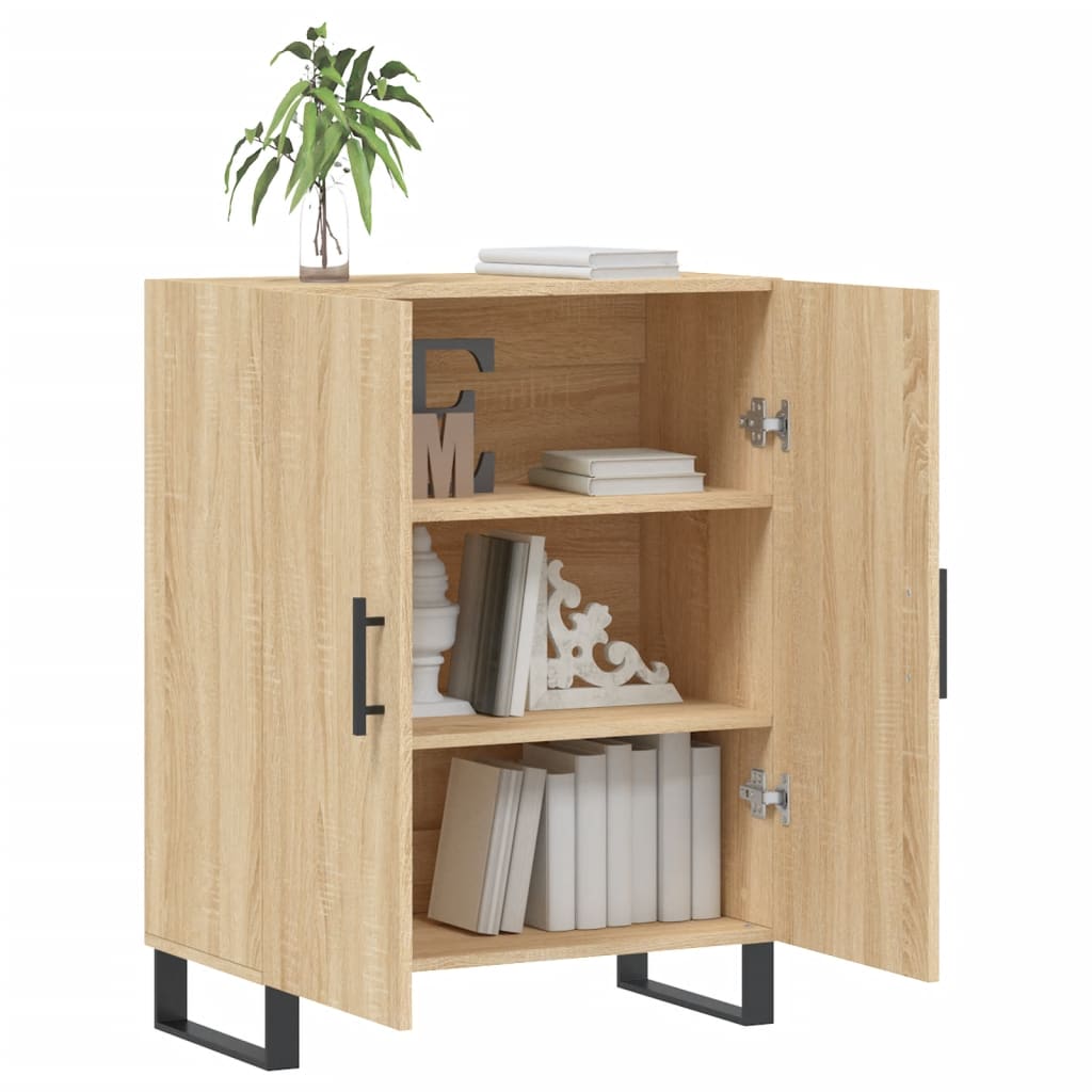 vidaXL Sideboard Sonoma Oak 69.5x34x90 cm Engineered Wood