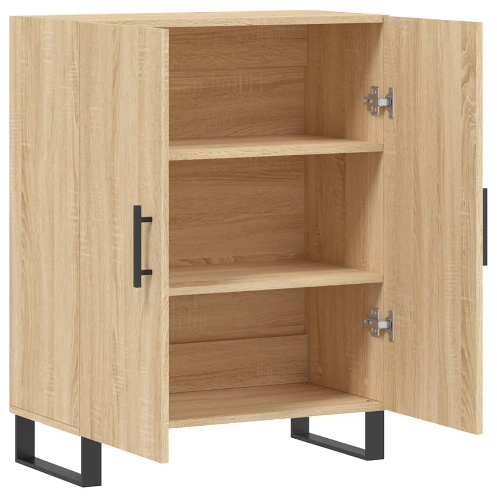 vidaXL Sideboard Sonoma Oak 69.5x34x90 cm Engineered Wood