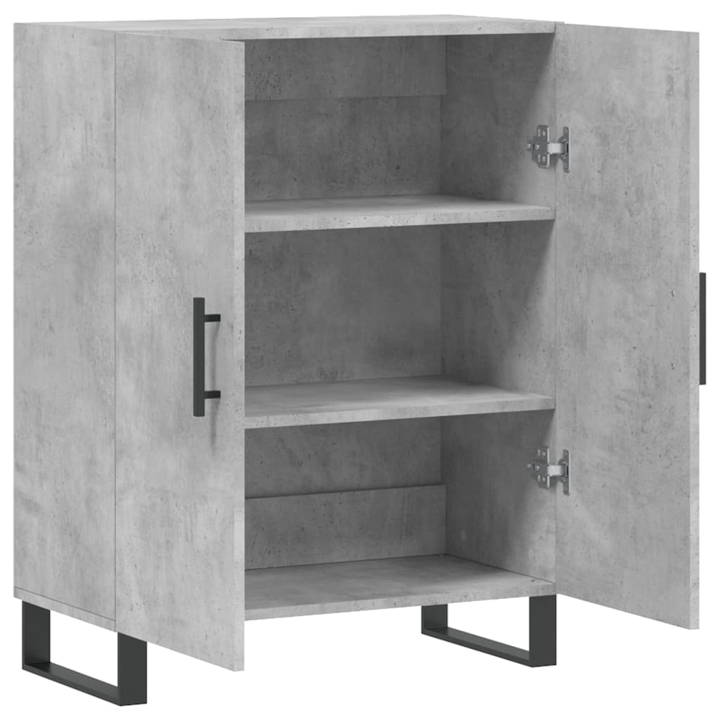 vidaXL Sideboard Concrete Grey 69,5x34x90 cm Engineered Wood