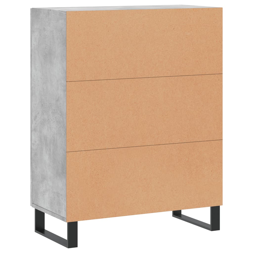 vidaXL Sideboard Concrete Grey 69,5x34x90 cm Engineered Wood