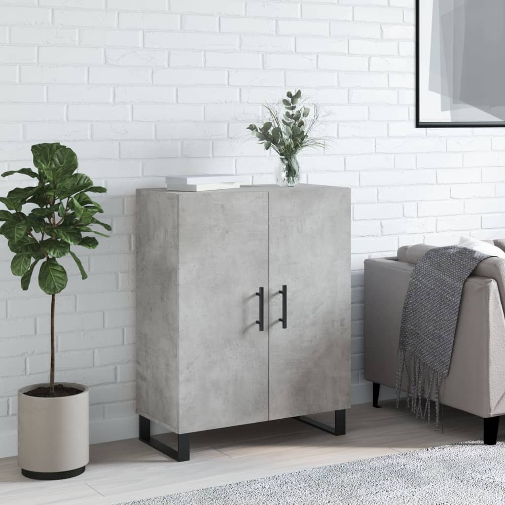 vidaXL Sideboard Concrete Grey 69,5x34x90 cm Engineered Wood