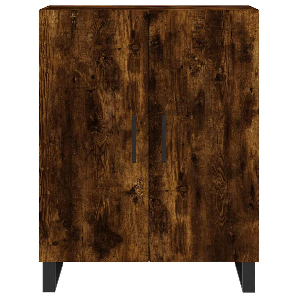 vidaXL Sideboard Smoked Oak 69.5x34x90 cm Engineered Wood