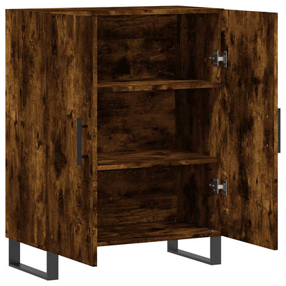 vidaXL Sideboard Smoked Oak 69.5x34x90 cm Engineered Wood