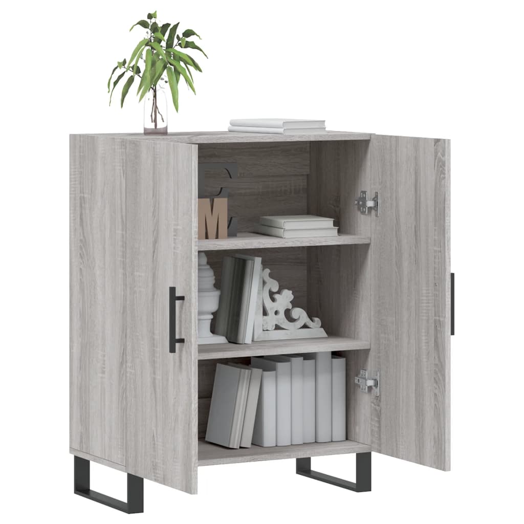 vidaXL Sideboard Grey Sonoma 69.5x34x90 cm Engineered Wood