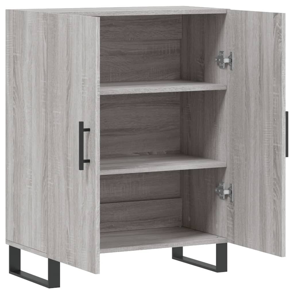 vidaXL Sideboard Grey Sonoma 69.5x34x90 cm Engineered Wood