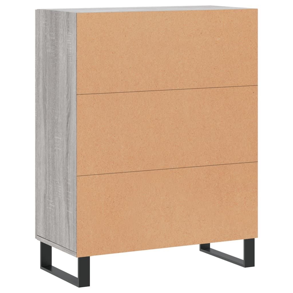 vidaXL Sideboard Grey Sonoma 69,5x34x90 cm Engineered Wood