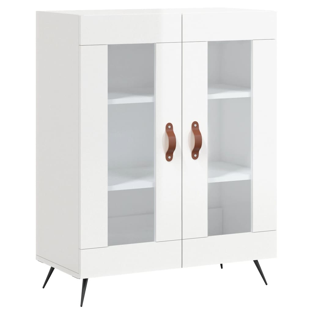 vidaXL Sideboard High Gloss White 69,5x34x90 cm Engineered Wood