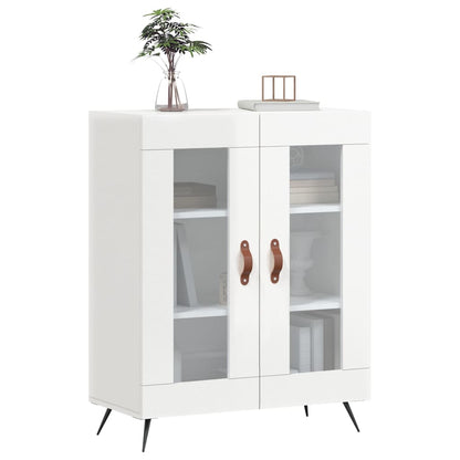 vidaXL Sideboard High Gloss White 69.5x34x90 cm Engineered Wood