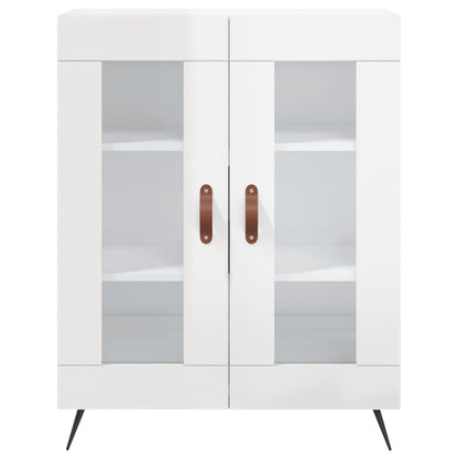 vidaXL Sideboard High Gloss White 69.5x34x90 cm Engineered Wood