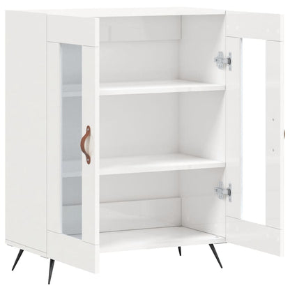 vidaXL Sideboard High Gloss White 69.5x34x90 cm Engineered Wood