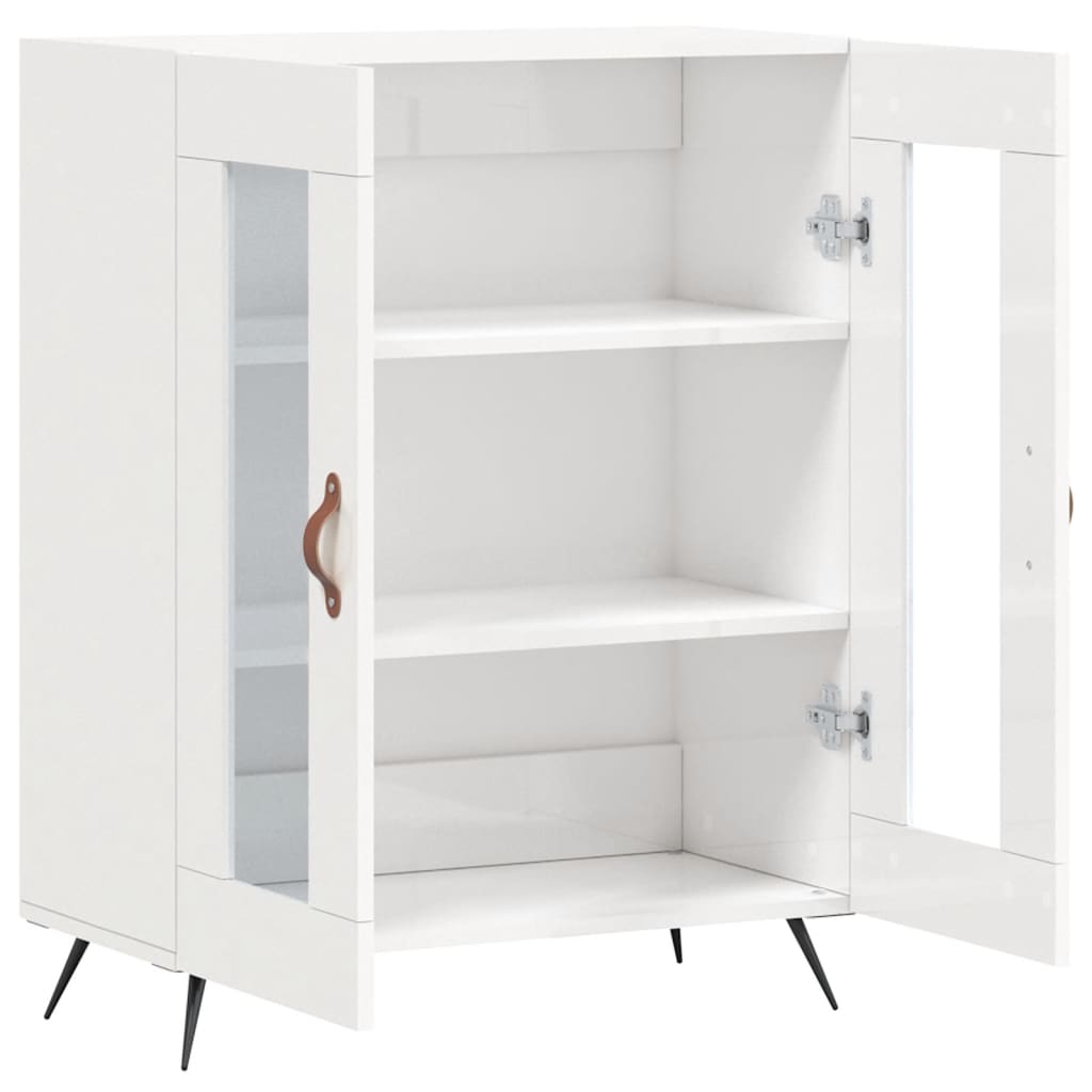 vidaXL Sideboard High Gloss White 69,5x34x90 cm Engineered Wood