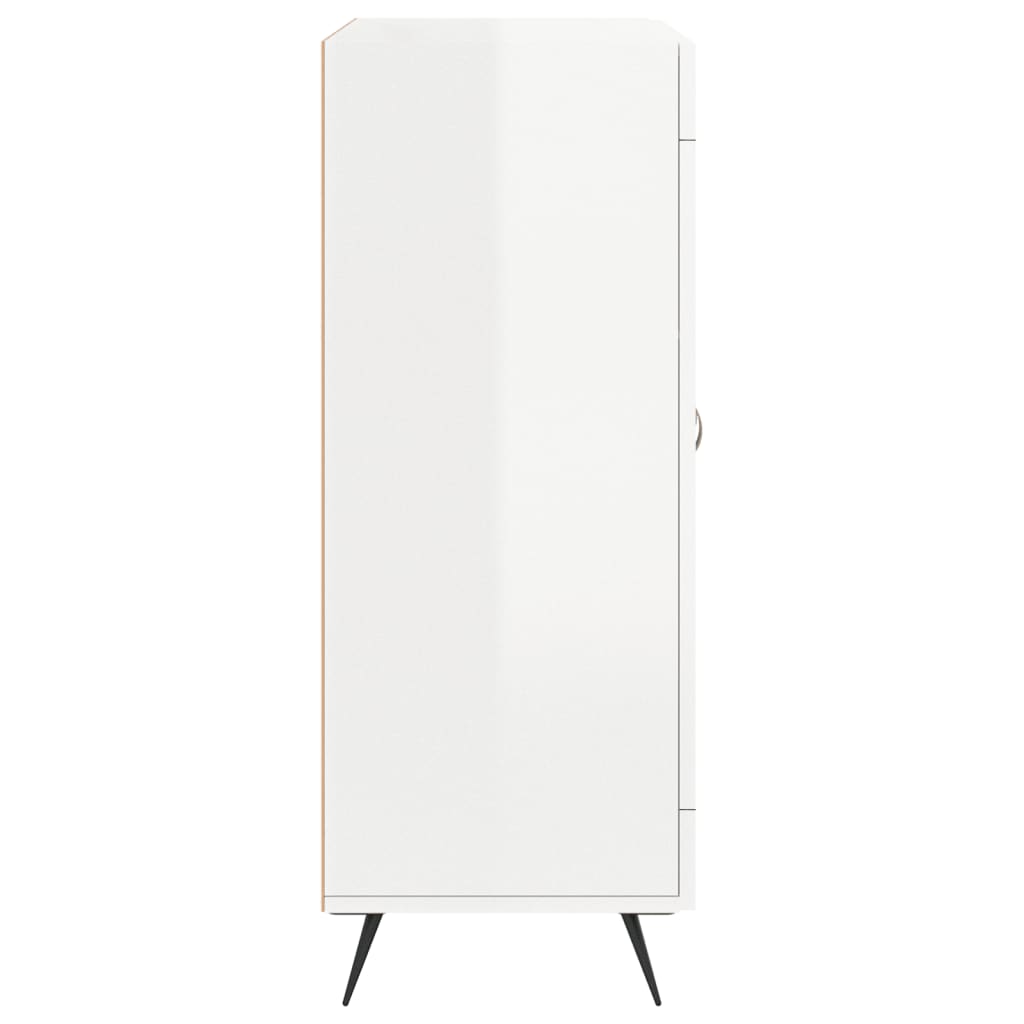 vidaXL Sideboard High Gloss White 69,5x34x90 cm Engineered Wood