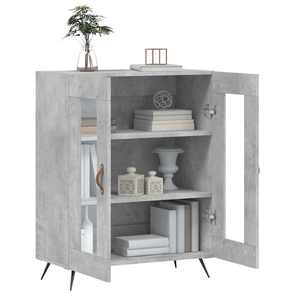 vidaXL Sideboard Concrete Grey 69,5x34x90 cm Engineered Wood