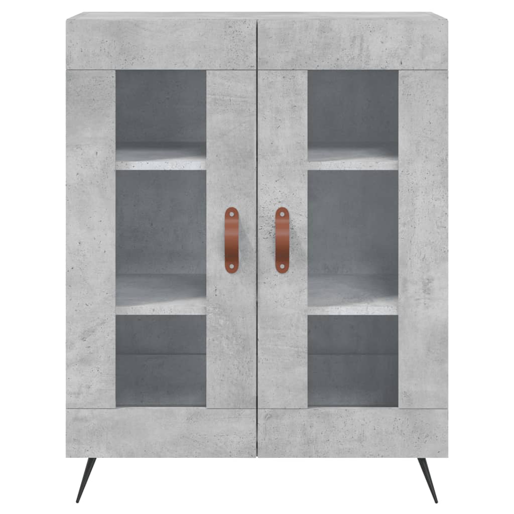 vidaXL Sideboard Concrete Grey 69.5x34x90 cm Engineered Wood