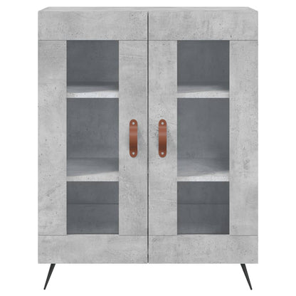 vidaXL Sideboard Concrete Grey 69.5x34x90 cm Engineered Wood