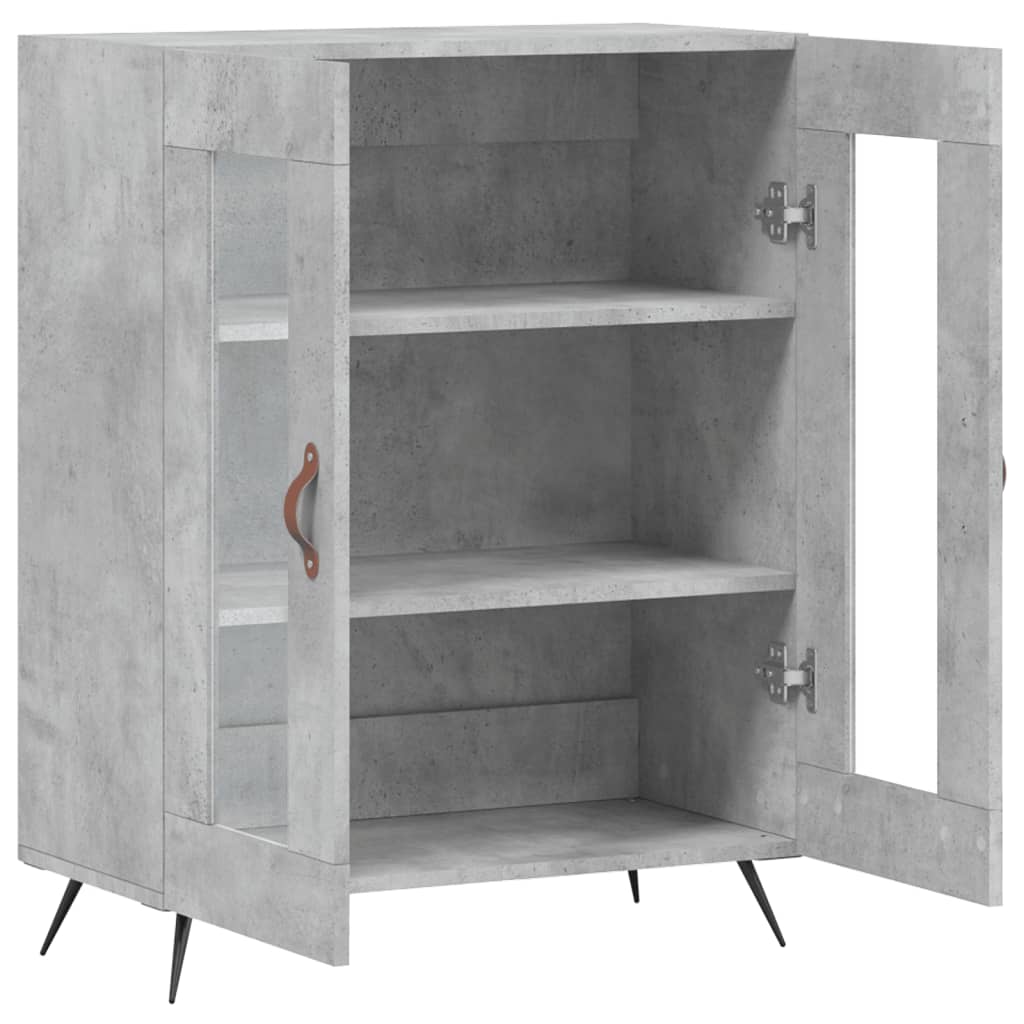 vidaXL Sideboard Concrete Grey 69.5x34x90 cm Engineered Wood