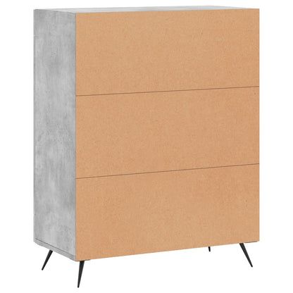 vidaXL Sideboard Concrete Grey 69,5x34x90 cm Engineered Wood