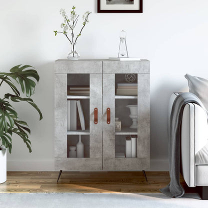 vidaXL Sideboard Concrete Grey 69.5x34x90 cm Engineered Wood