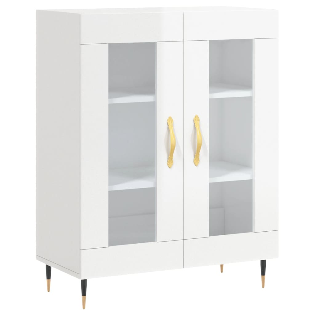 vidaXL Sideboard High Gloss White 69,5x34x90 cm Engineered Wood