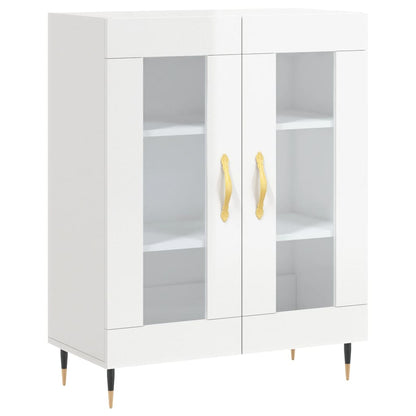 vidaXL Sideboard High Gloss White 69,5x34x90 cm Engineered Wood