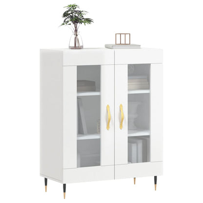 vidaXL Sideboard High Gloss White 69,5x34x90 cm Engineered Wood