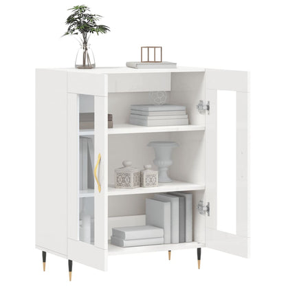 vidaXL Sideboard High Gloss White 69,5x34x90 cm Engineered Wood