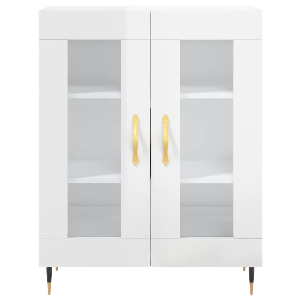 vidaXL Sideboard High Gloss White 69,5x34x90 cm Engineered Wood