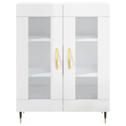 vidaXL Sideboard High Gloss White 69,5x34x90 cm Engineered Wood
