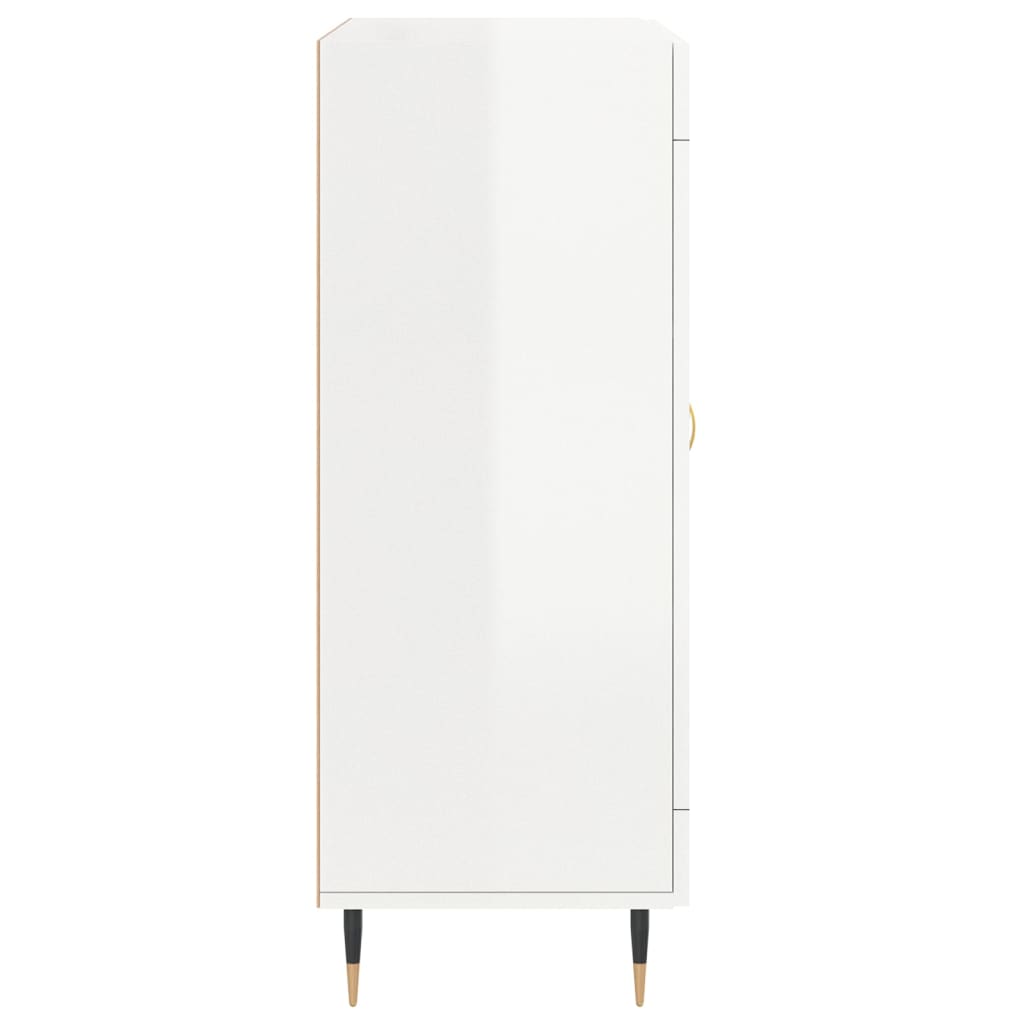 vidaXL Sideboard High Gloss White 69,5x34x90 cm Engineered Wood