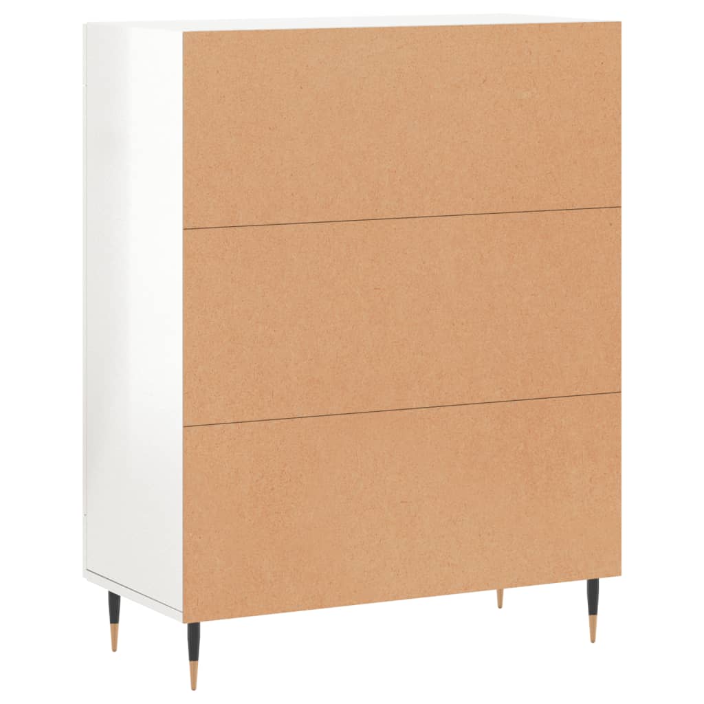 vidaXL Sideboard High Gloss White 69,5x34x90 cm Engineered Wood