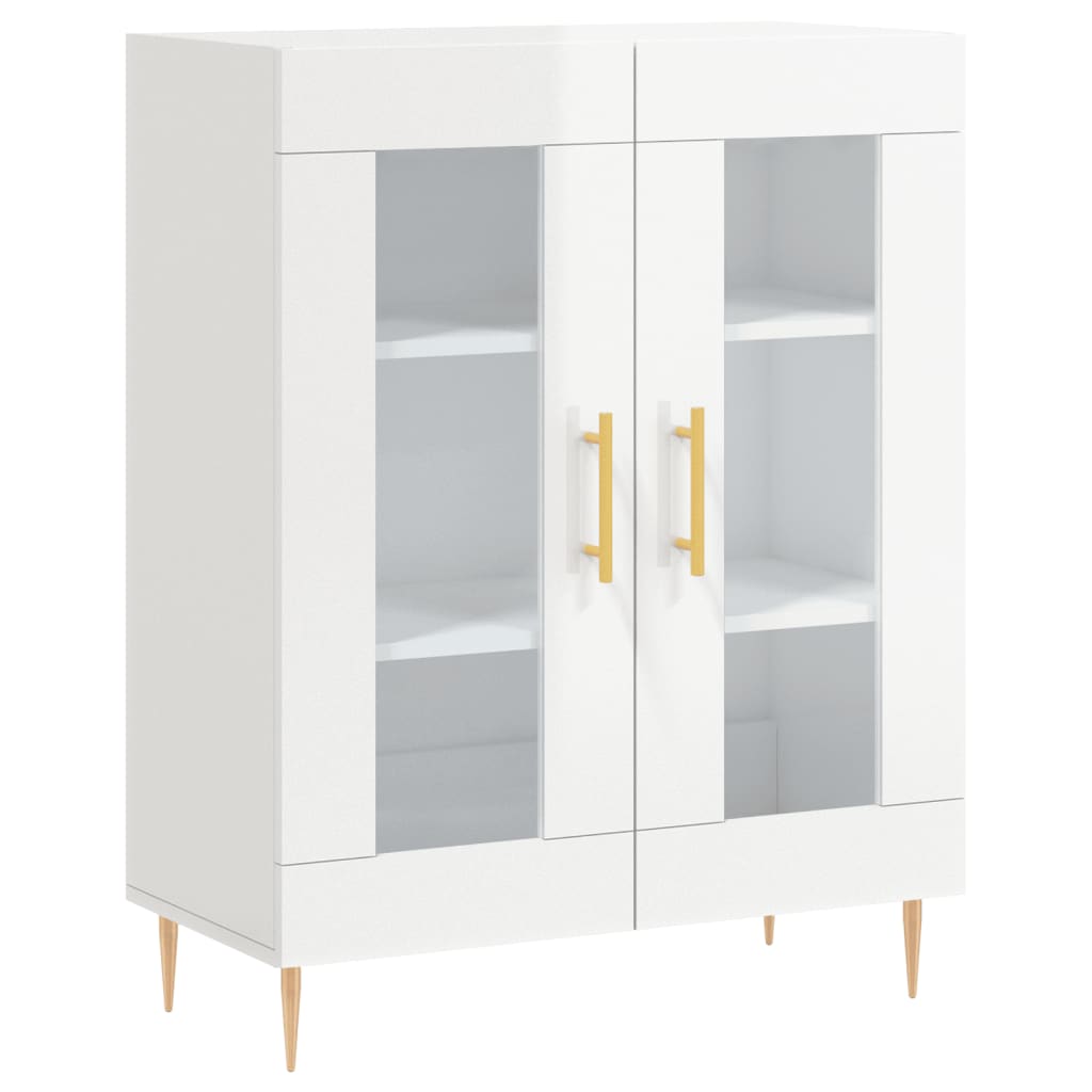 vidaXL Sideboard High Gloss White 69,5x34x90 cm Engineered Wood