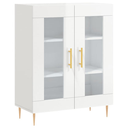 vidaXL Sideboard High Gloss White 69,5x34x90 cm Engineered Wood
