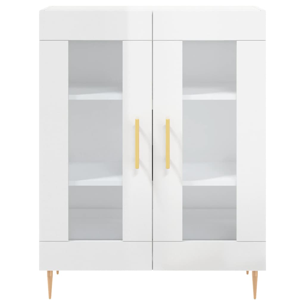 vidaXL Sideboard High Gloss White 69,5x34x90 cm Engineered Wood
