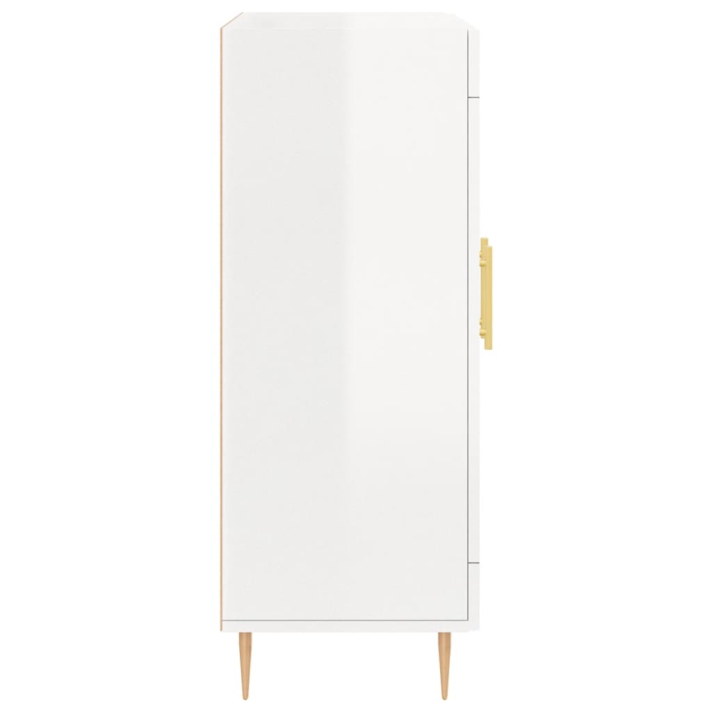 vidaXL Sideboard High Gloss White 69,5x34x90 cm Engineered Wood