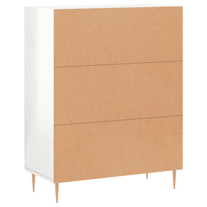 vidaXL Sideboard High Gloss White 69,5x34x90 cm Engineered Wood