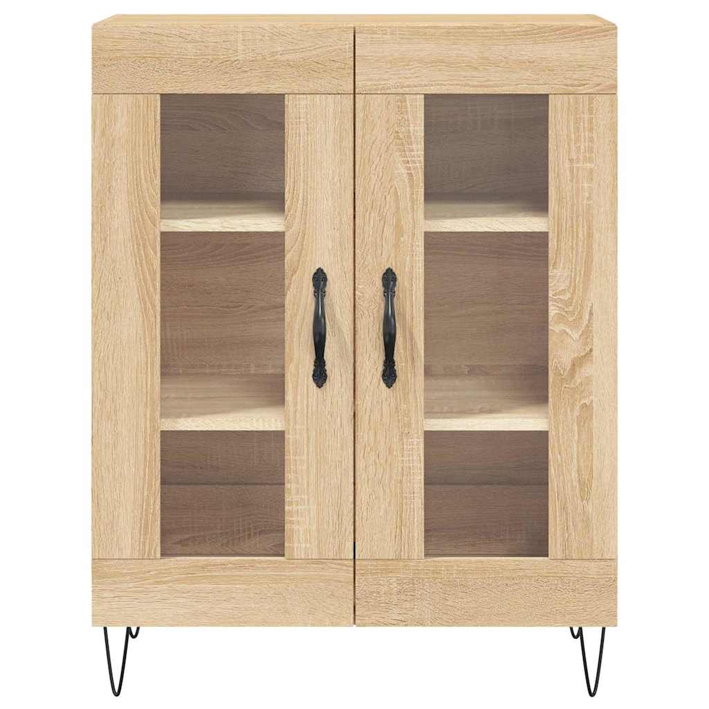 vidaXL Sideboard Sonoma oak 69.5 x 34 x 90 cm Engineered Wood