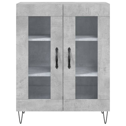 vidaXL Sideboard Concrete Grey 69.5x34x90 cm Engineered Wood