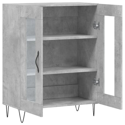 vidaXL Sideboard Concrete Grey 69.5x34x90 cm Engineered Wood