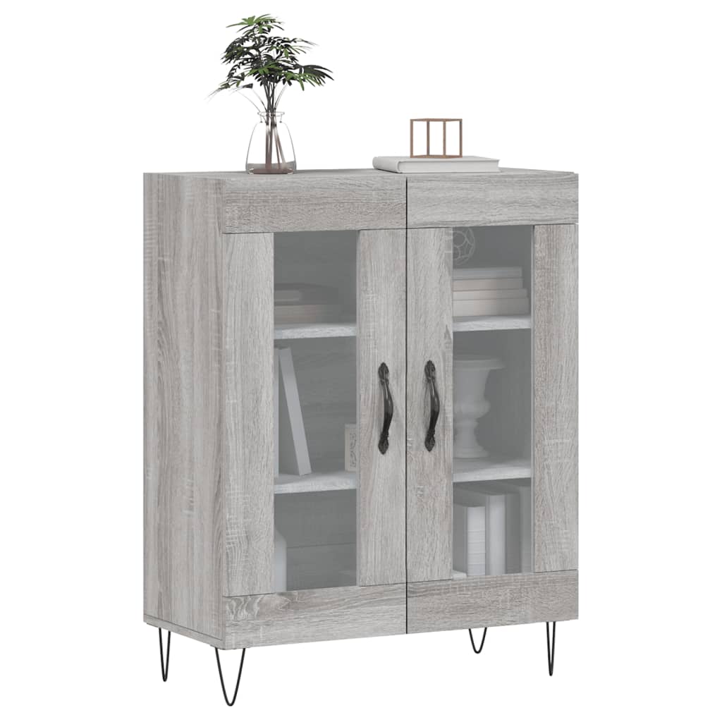 vidaXL Sideboard Grey Sonoma 69,5x34x90 cm Engineered Wood