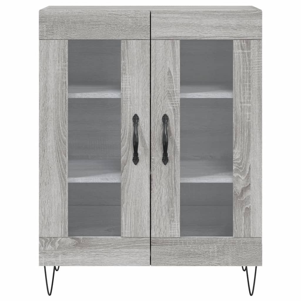 vidaXL Sideboard Grey Sonoma 69.5x34x90 cm Engineered Wood