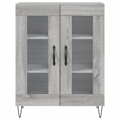 vidaXL Sideboard Grey Sonoma 69.5x34x90 cm Engineered Wood