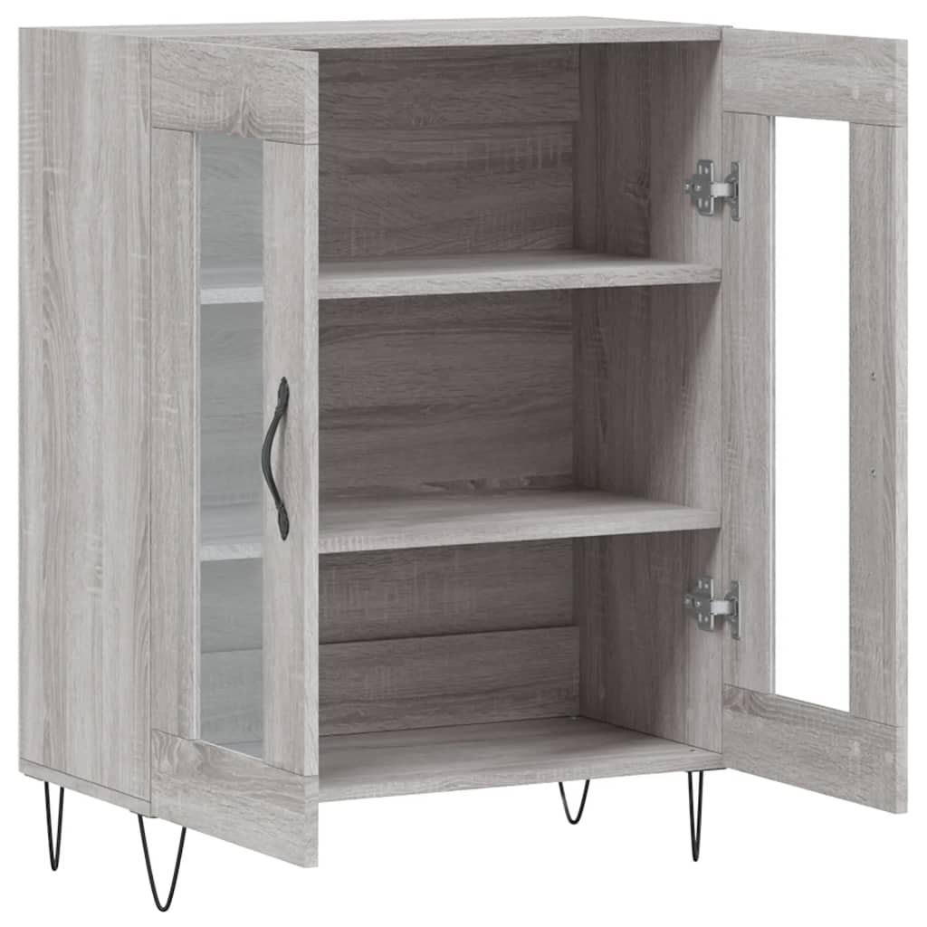 vidaXL Sideboard Grey Sonoma 69.5x34x90 cm Engineered Wood