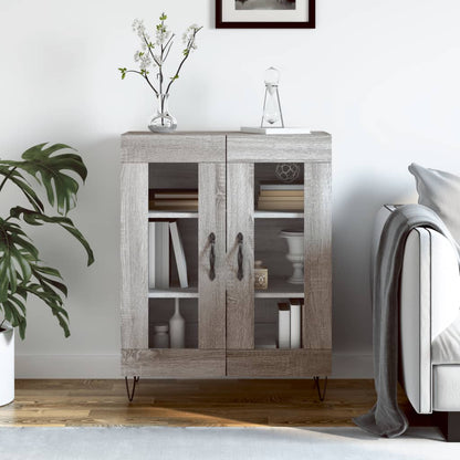 vidaXL Sideboard Grey Sonoma 69.5x34x90 cm Engineered Wood