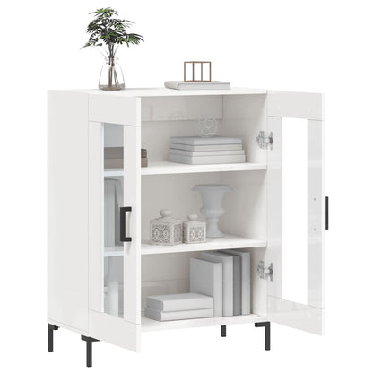 vidaXL Sideboard High Gloss White 69.5x34x90 cm Engineered Wood
