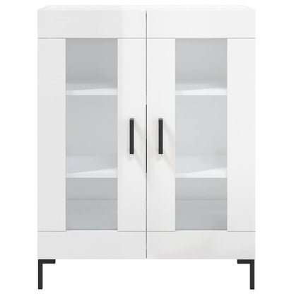 vidaXL Sideboard High Gloss White 69.5x34x90 cm Engineered Wood