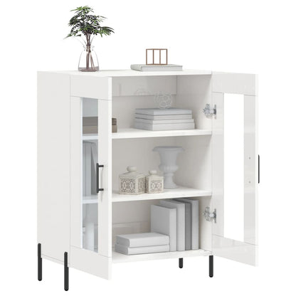 vidaXL Sideboard High Gloss White 69.5x34x90 cm Engineered Wood