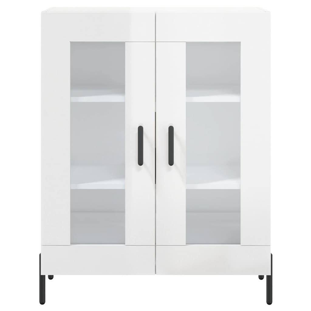 vidaXL Sideboard High Gloss White 69.5x34x90 cm Engineered Wood