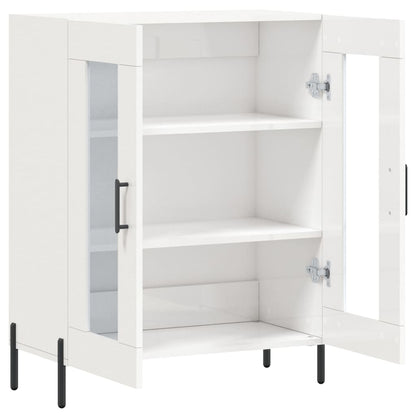 vidaXL Sideboard High Gloss White 69.5x34x90 cm Engineered Wood